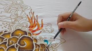 Tutorial Pewarnaan Batik Teknik Colet Remasol