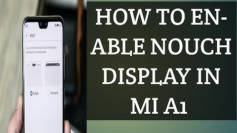 Notch Feature On Mi A1/ Android P   Android Phone | हिंदी #gaming&technology