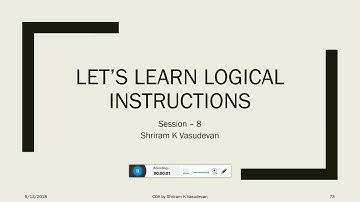 Logical Instructions in MIPS - Session 8