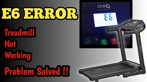 E6 problem in treadmill board | E06 error in treadmill | treadmill not working