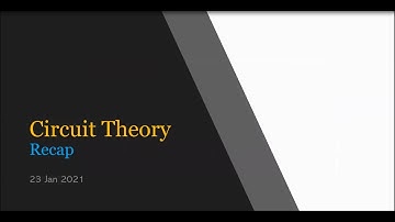 Analog Circuit Recap Part1