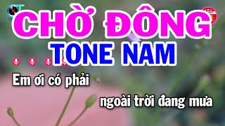 Karaoke Chờ Đông Tone Nam ( Bb ) Nhạc Sống Hay | Đại Lý Karaoke
