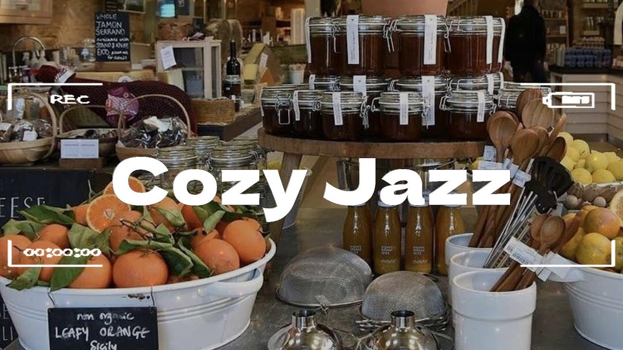 A Warm and 4K Cozy Coffee Shop | Smooth Piano Jazz Music for Relaxing ...