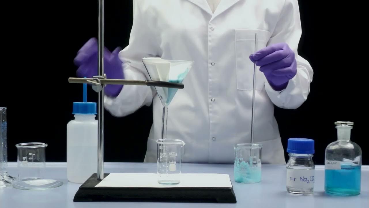 Precipitation and filtration of the precipitate CHEMISTRY