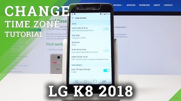 Time Settings in LG K8 2018 - Date & Time