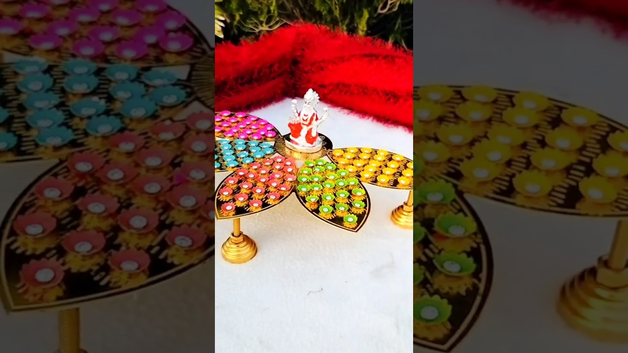 GERMANSILVER LOTUS ASHTOTRHAM STAND WITH 108 FLOWERS