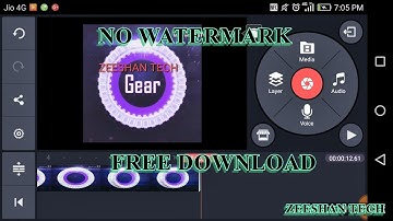 How to remove watermark video editor in kine master free without root -hindi