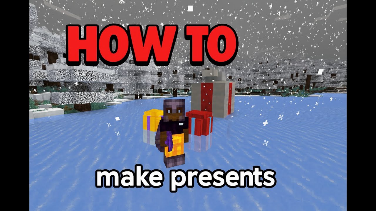 Simpel Minecraft Present HOW TO make presents in Survival Minecraft - YouTube