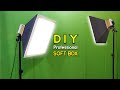 HOW TO MAKE DIY Professional SOFT BOX out of Cardboard | Softbox kaise banaye