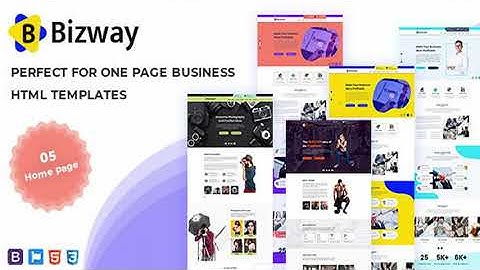 Bizway - One Page HTML Template | Themeforest Website Templates and Themes