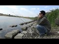 春の川でのんびり釣りをするつもりが・・・