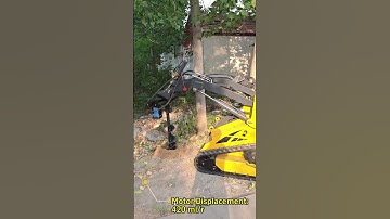 mini skid steer loader with auger attachment