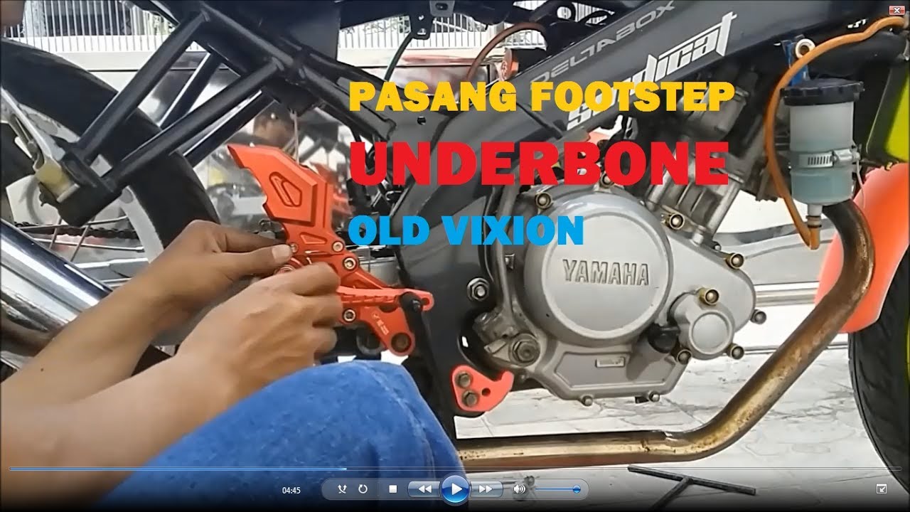 Pasang Footstep Underbone Old Vixion Edisi Salah Beli Vlog Youtube