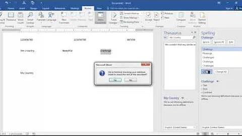 How to Ms Office 2016 Spelling Grammar work