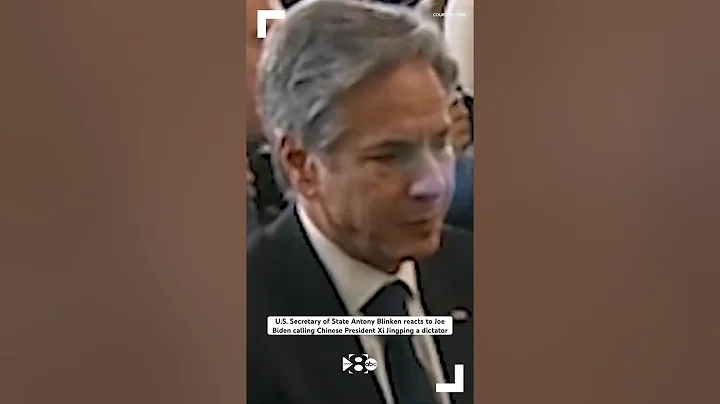 U.S. Secretary of State Antony Blinken reacts to Joe Biden calling Xi Jingping a dictator