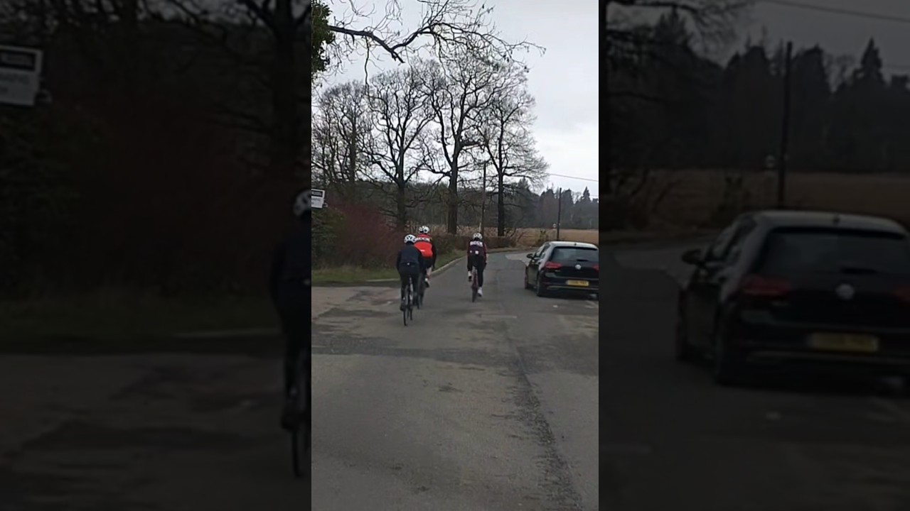Selfish Cyclist Forces VW Golf To Overtake on Wrong Side of the Road ...