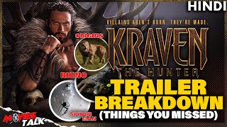 Kraven The Hunter - Trailer BREAKDOWN | Things You Missed