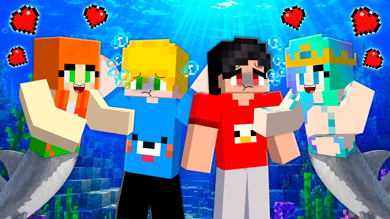 FUI PRESO por uma GAROTA SEREIA no minecraft