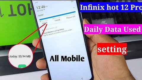 infinix hot 12 pro data usage setting | infinix hot 12 pro me daily data usage kaise dekhe