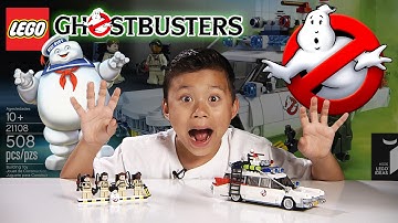 LEGO GHOSTBUSTERS ECTO-1 Set 21108 - Time-lapse Build, Stop Motion, Unboxing & Review!