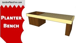 http://gardenplansfree.com/planter/planter-bench-plans/ Detailed plans for making a planter bench. If you want to create an unique 