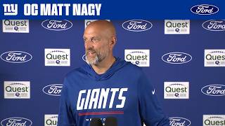 Matt Nagy on Jaxson Dart’s Development at Training Camp | New York Giants