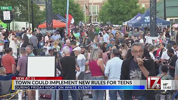 Town of Wake Forest could implement new rules for teens during Friday Night on White Events