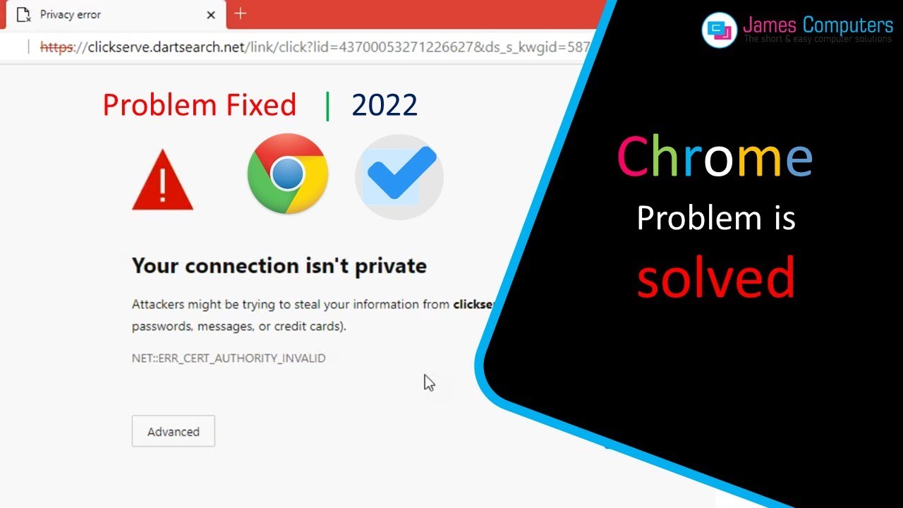 Проблема chrome. Privacy Error. Your connection is not private.