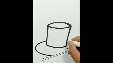 DRAWING MAGICIAN HAT AND WAND