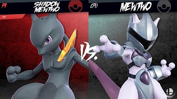Smash Infinite series: Shadow Mewtwo (moveset) vs Armored Mewtwo