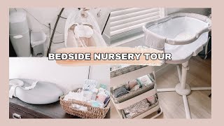 BEDSIDE NURSERY TOUR: Diaper Cart & Newborn Organization!!