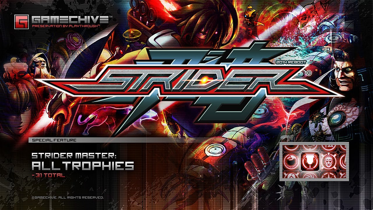 Strider [2014] (Strider Master: All 31 Trophies, Platinum) PS4 Gamechive