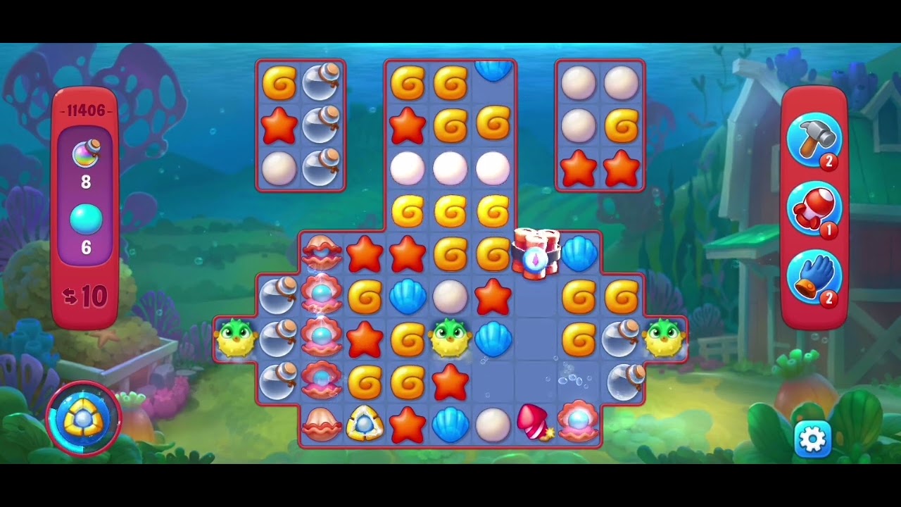 Fishdom 11406 Hard Level - NO 💣🧨💥