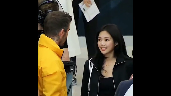 The Way Jennie Blackpink looks at David Beckham's is so sweet 😄 #shorts