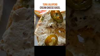 Tuna Jalapeno Cream Cheese Bagel Sandwich