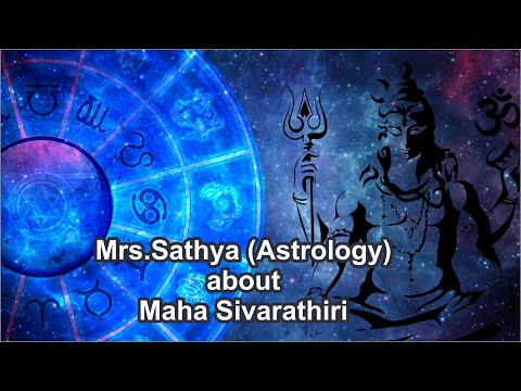 Mrs.sathya (Astrology) about Maha Sivarathiri
