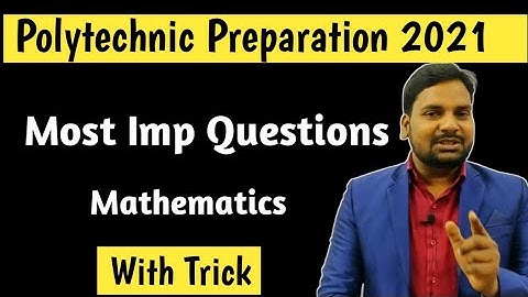 Most Important Tricky Questions|Polytechnic Entrance Exam Preparation