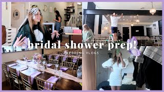 BRIDAL SHOWER PREP WEEK VLOG | beauty appointments, decor, and more!!