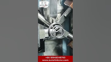 5 axis spring coiling machine | Metal wire coiling machine - Autolinkcnc #wireforming #shorts