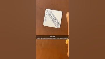 Tangle Repertoire - SLING - SLANG Join me For a Fun Series Zendala Joy Now on My YouTube Channel