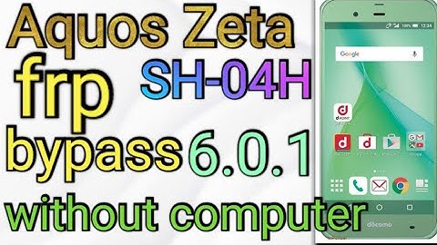 Aquos Zeta SH-04H frp bypass without computer @RaoAjuTV