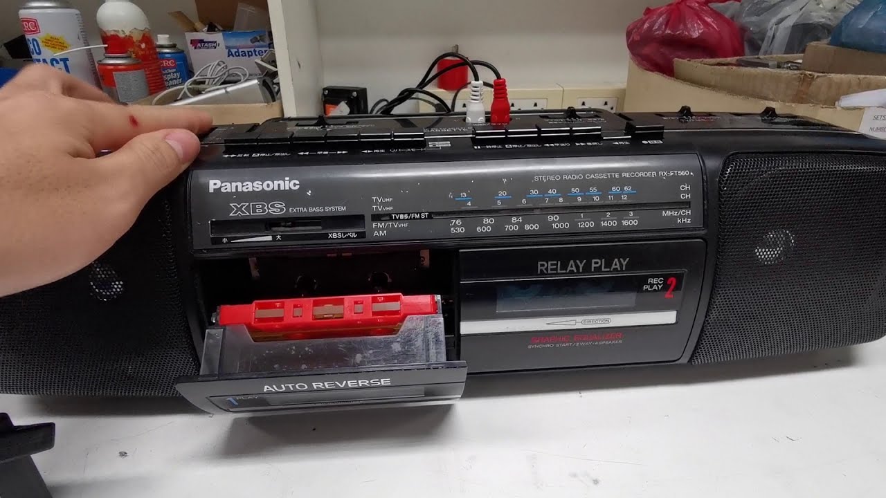 Panasonic RX-FT560 [220V] เครื่องเล่นเทป2หลุม+วิทยุ+Line in
