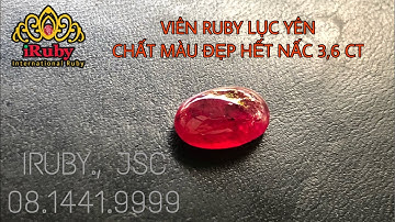 Đẹp hết nấc viên ruby lục yên huyết kính 3,6ct - IRUBY