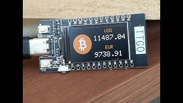 Get BITCOIN LIVE PRICE TTGO ESP32 - Cryptocurrency Tutorial