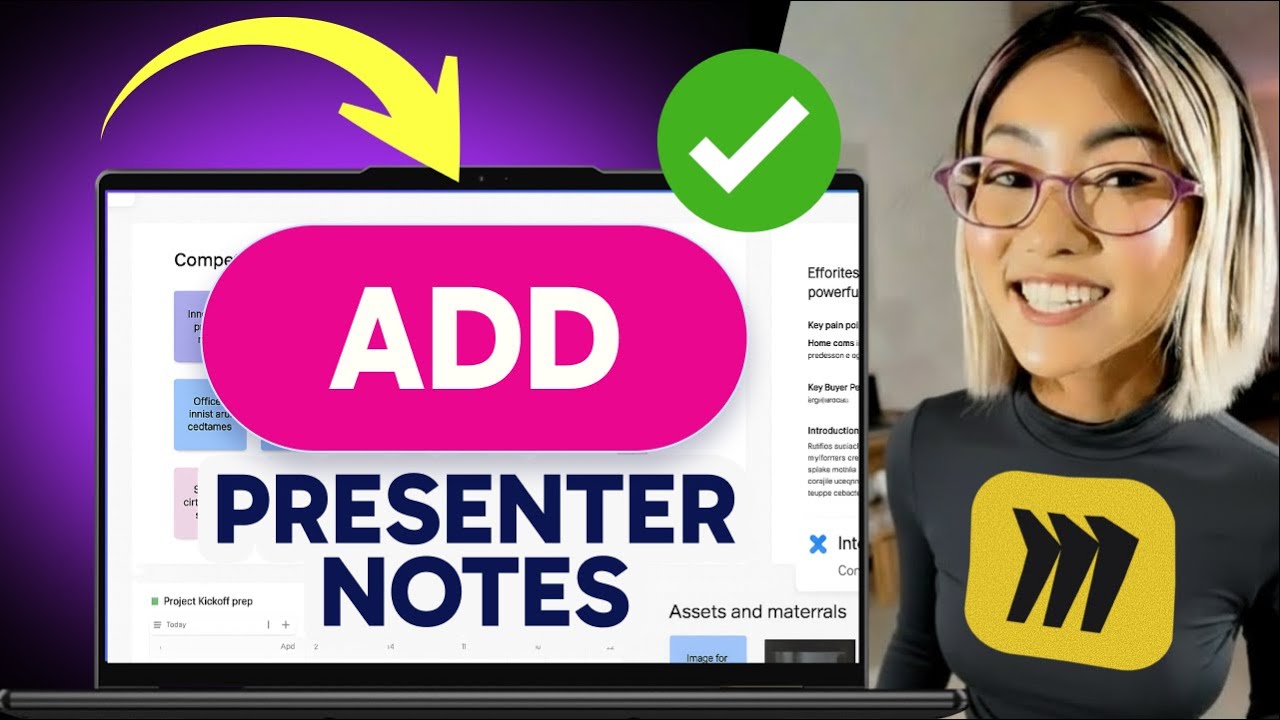 Presenter Using Yellow Note How to ADD PRESENTER NOTES in Miro (Step by Step) - YouTube