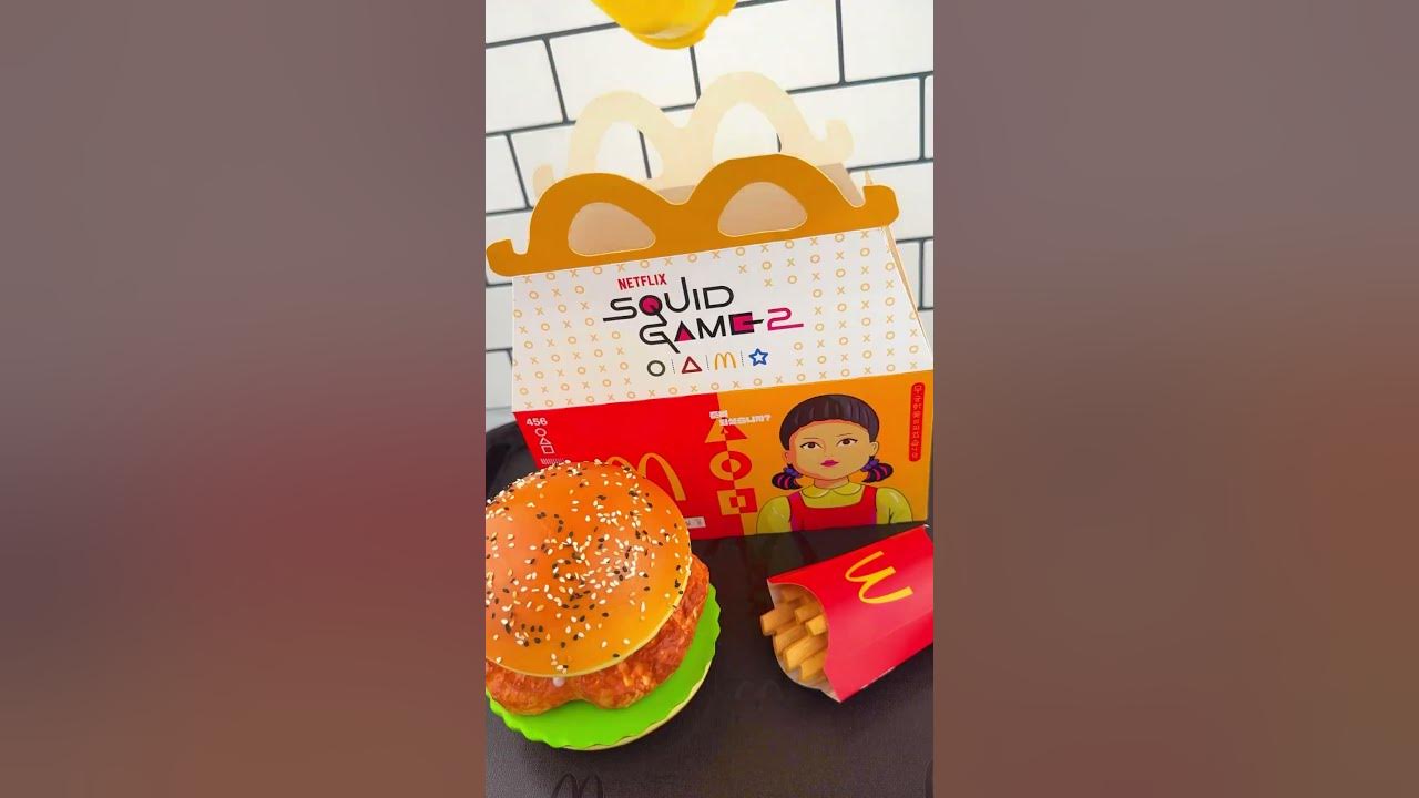 Fidgets that Look Like McDonald's SQUID GAME Happy Meal Food Satisfying