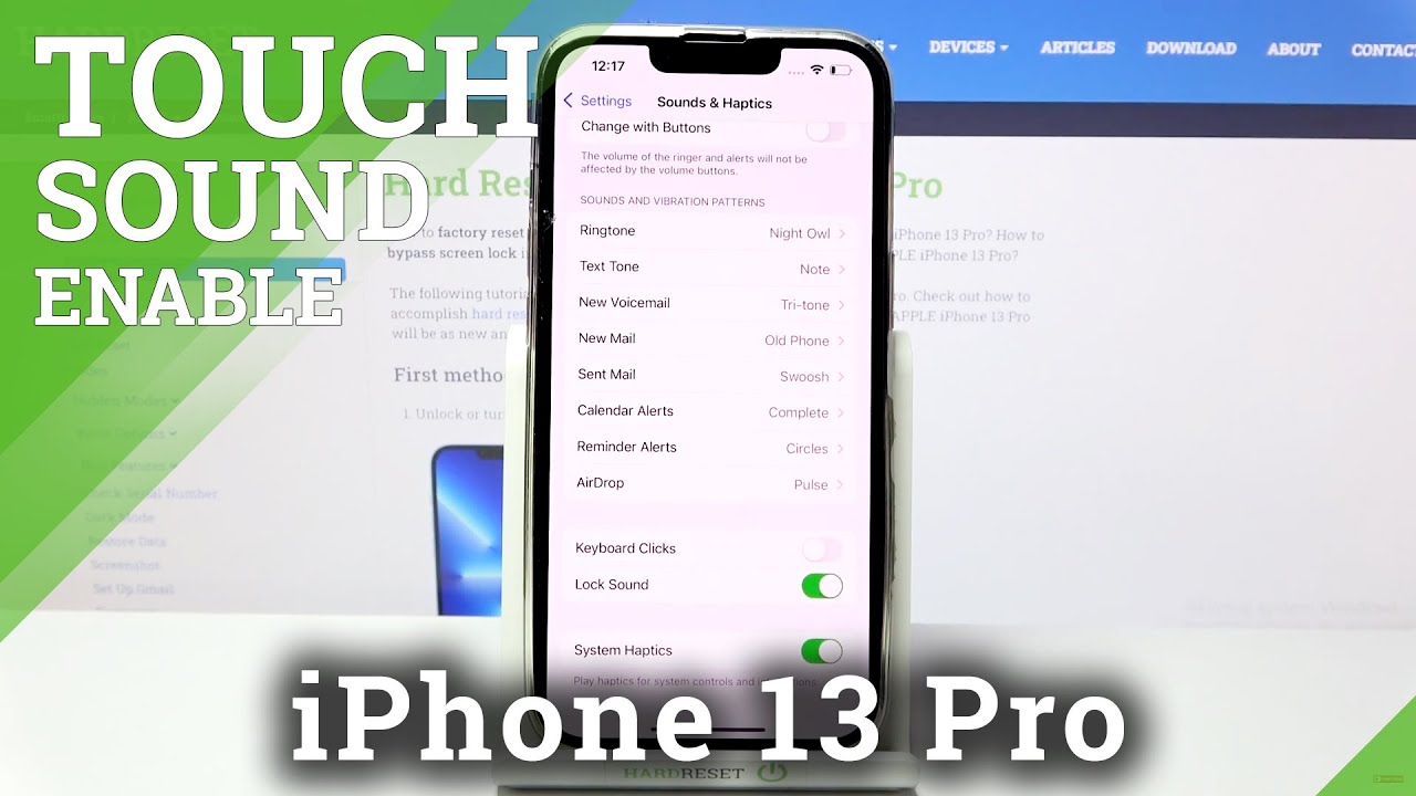 How To Enable Disable Keyboard Clicks On IPhone 13 Pro Turn On Touch