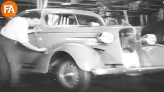 1936 Footage of Chevrolet Assembly Line