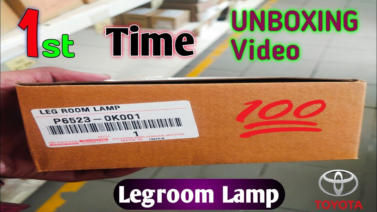 Toyota Smart Legroom Lamp Unboxing Video 👿!! Accessories Info - YouTube