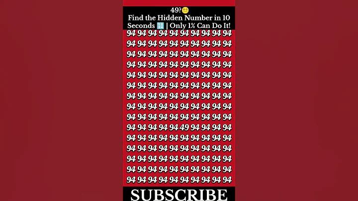 Find the Hidden Number in 10 Seconds 🔢 | 99% Fail 🙅This Eye Test!👀😵‍💫